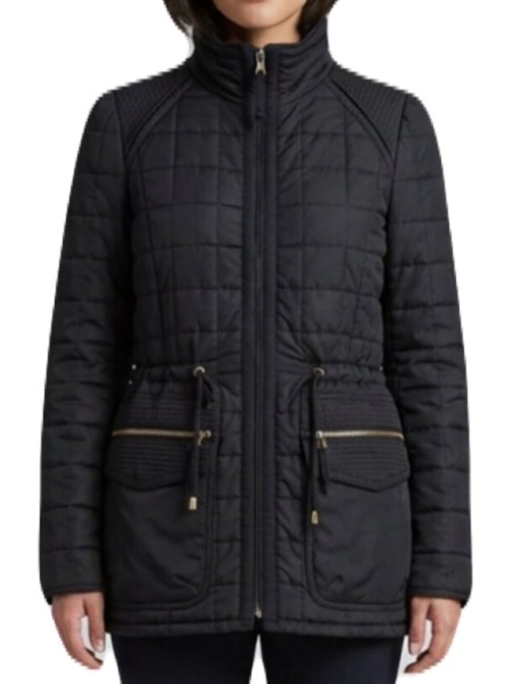 Wilfred Aritzia Black Marquis Quilted Coat